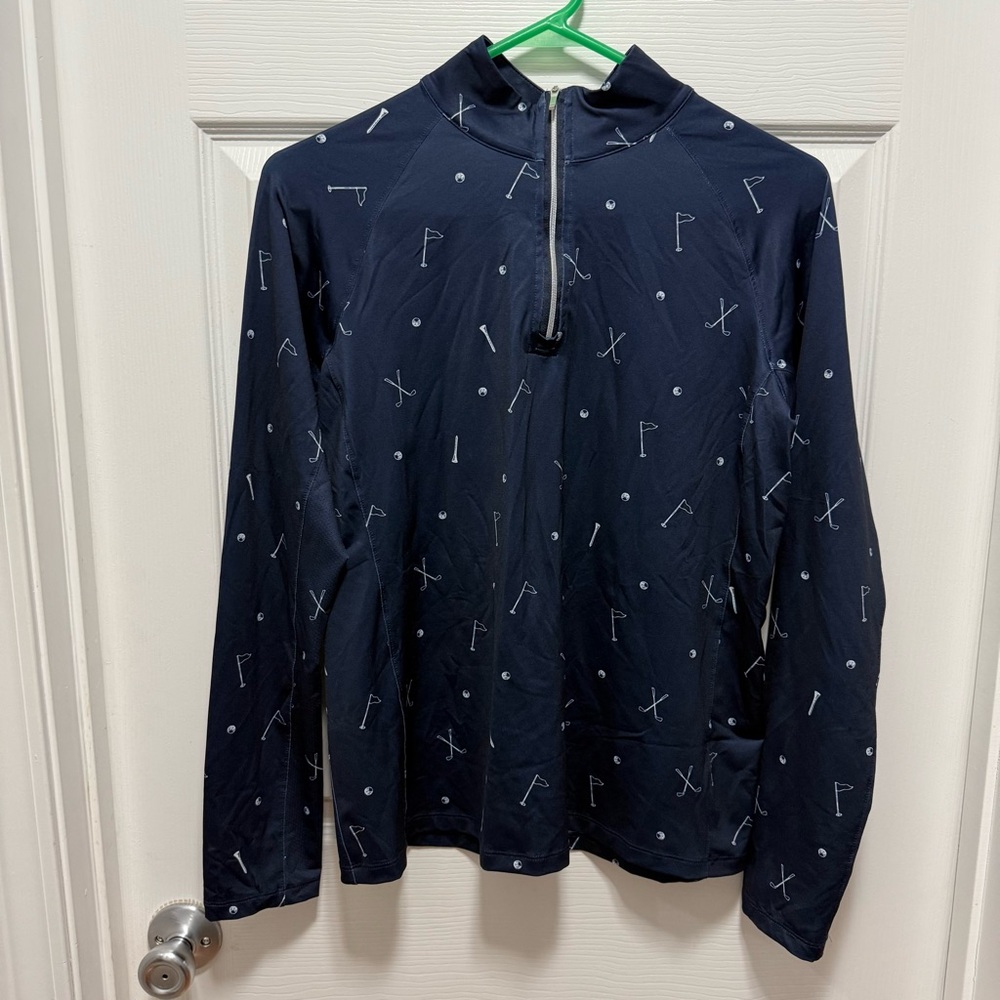 Lady Hagen Navy Quarter-Zip Golf Pullover